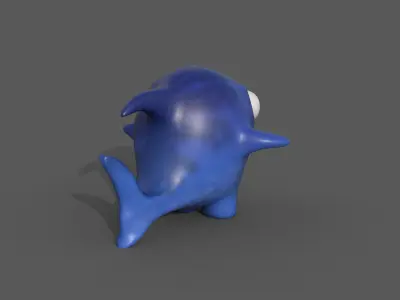 Baby shark Low-poly 3D model purchase