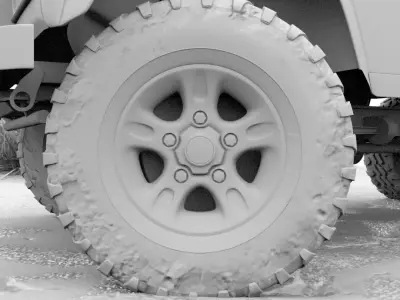 Land Rover Defender 90 - 1998 3D model