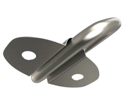 D Ring Tie-Down Anchors Low-poly 3D model