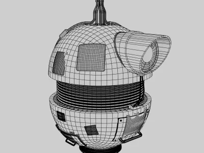 Pizza Delivery Robot Free 3D model