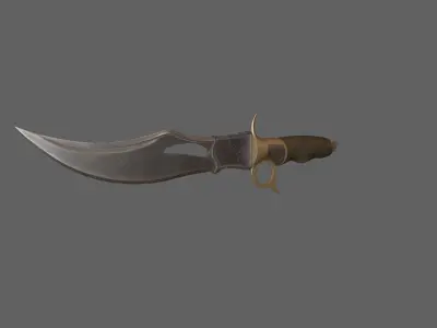 Combat Knife  Low-poly 3D model