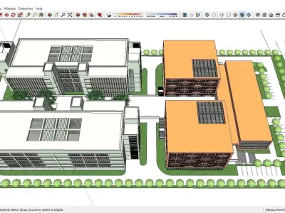 Sketchup Office building K4 3D model