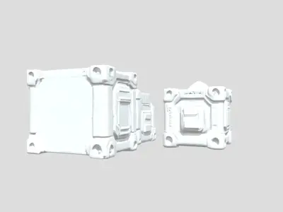 Scientific Crate Pack -Game Ready Low-poly 3D model