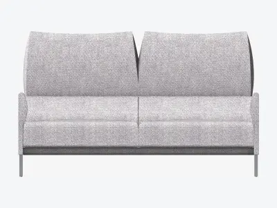 Furniture - Sofa - Contemporary - Snow Low-poly 3D model