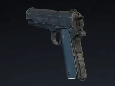  M1911 Pistol Low Poly Low-poly 3D model