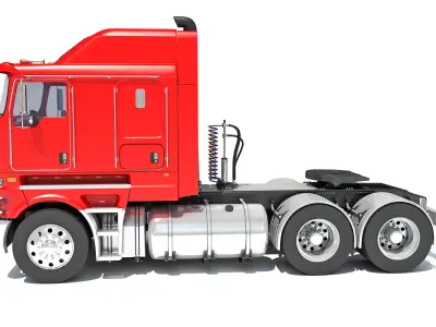 Generic Semi Truck 3D model shop