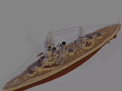 HMS Marlborough 3D model