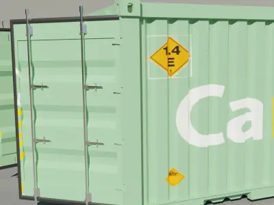 shipping container 3D model purchase