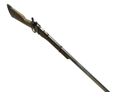 Carbine Sharps 1853 Low-poly 3D model