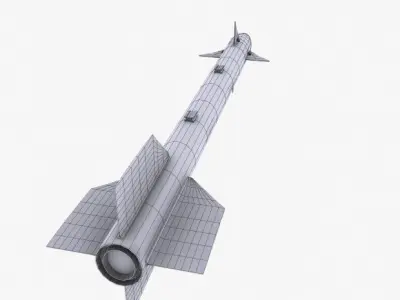 Aim-9 SideWinder Low-poly 3D model