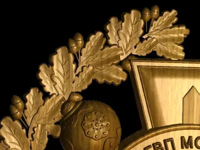 Emblem of the Military Representations of Ukraine  3D print model