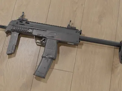 HK MP7 SMG Free low-poly 3D model