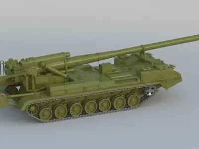 2S7 Pion 3D model