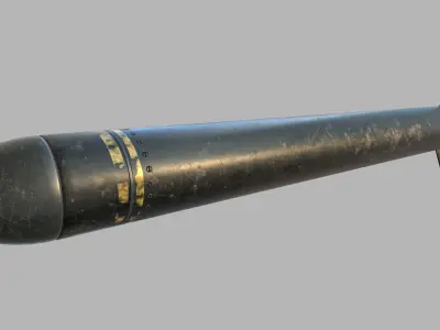 Torpedo bomb Low-poly 3D model