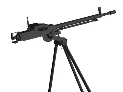 heavy machine gun 3D model by military-3d