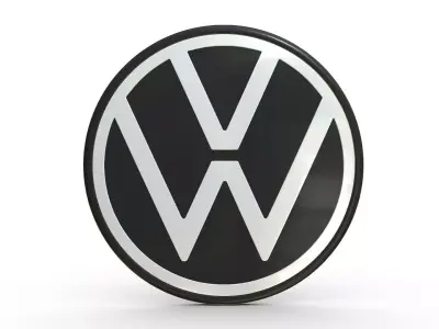 Volkswagen Logo 3D model V2