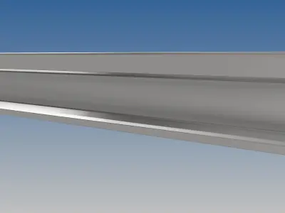 British Standard-EN13674 55E1 rail 3D model