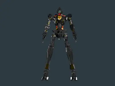 iron blood Gundam  skeleton 3D model