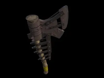 Modern Axe Low-poly 3D model