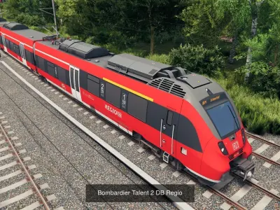 European Trains and Trams Collection 3D Model Pack