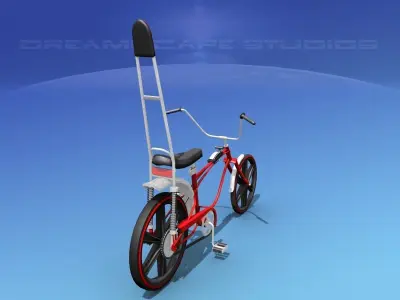 Chopper Style Boys Bicycle 1970 3D model