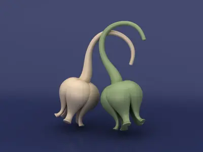 A Part of Lily Of The Valley Flower CAD Design 3D print model