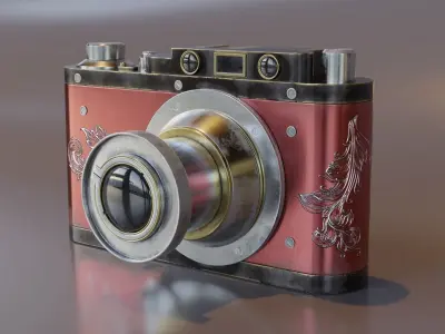 Vintage Leica Camera 3D model