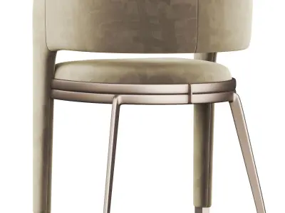 Modern single chair 3D model