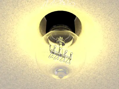 Industrial pendant lamp 2 3D model