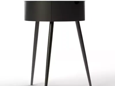 Mitzi Storage Nightstand Antique Bronze Low-poly 3D model