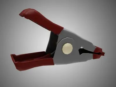Utility Clip Low-poly 3D model