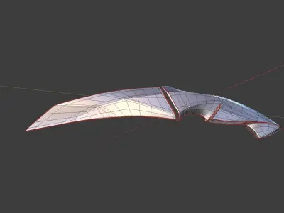 Knife sword 3D model