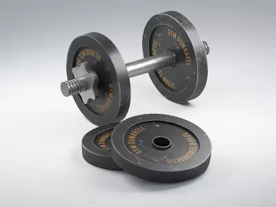 Gym Dumbbell 3 3D model