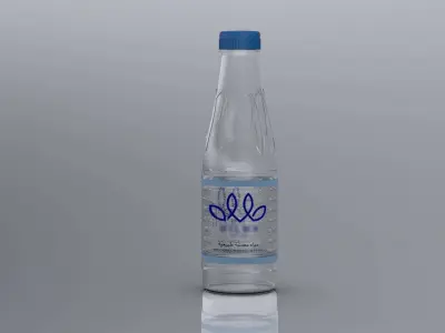 Water bottle 3D model Free low-poly 3D model purchase