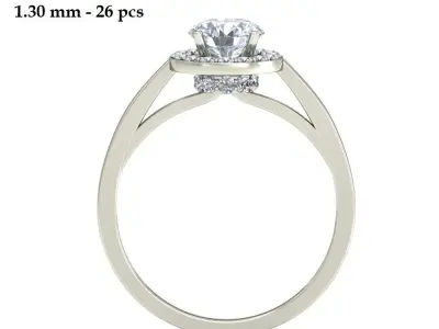 Wedding Ring  3D print model 80