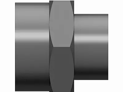 PVC Adaptor Sockets - Socket x BSP Female Free 3D model
