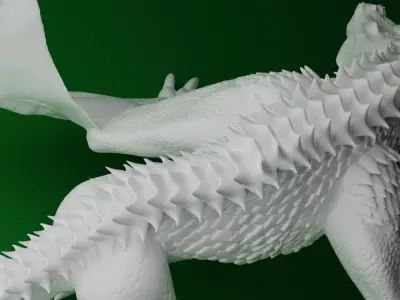 Green Wyvern 3D print model