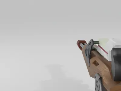 Mini chain gun - Planetside 1 Low-poly 3D model