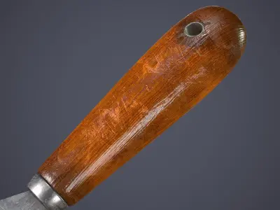 Paint Scraper Spatula Low-poly 3D model