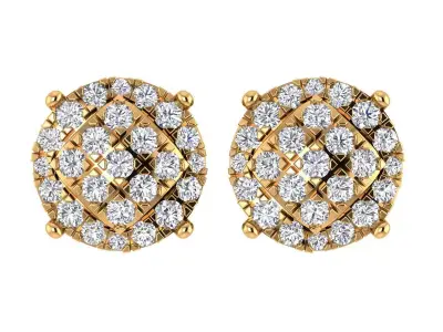 Antique Round Earing 3D print model