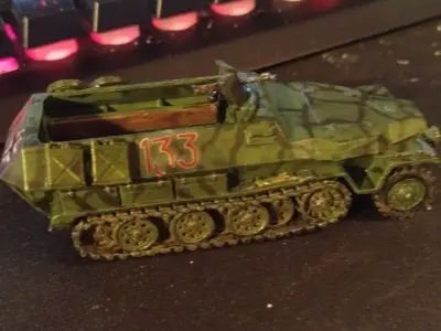 troop transport tracks vehical 3D print model