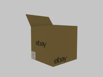 Ebay box Low-poly 3D model