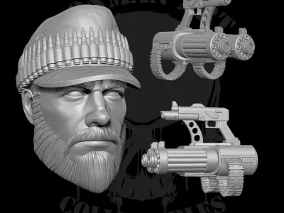 Rock n Roll V2 Fan Art Kit STL files for action figures 3D print model purchase