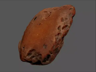 Amber 3d scan Low-poly 3D model