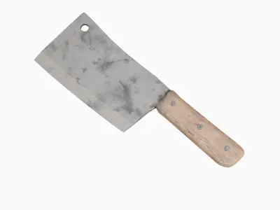 Meat Cleaver C 03 Low-poly 3D model