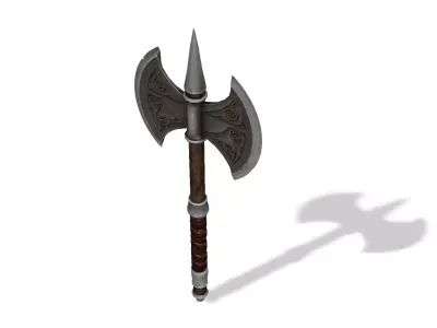 Axe Low Poly 3d model Free low-poly 3D model
