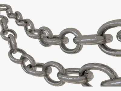 Realistic Metal Chain 3D model