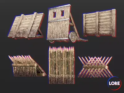 Medieval Collection Defensive Walls Pack 
