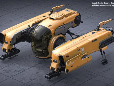 Sci Fi Engineering Jet 3D model