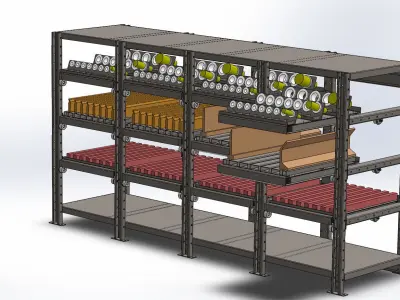 Press brake tool cabinet 3D model